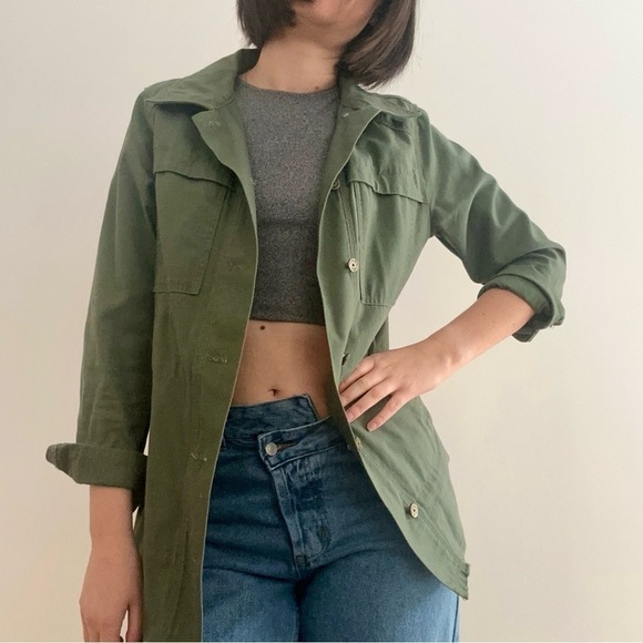 GENTLE FAWN MILITARY GREEN UTILITY SHACKET - XS - Picture 2 of 12